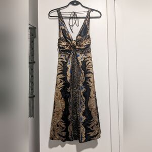 (248) Le Château Brown Midi Dress
